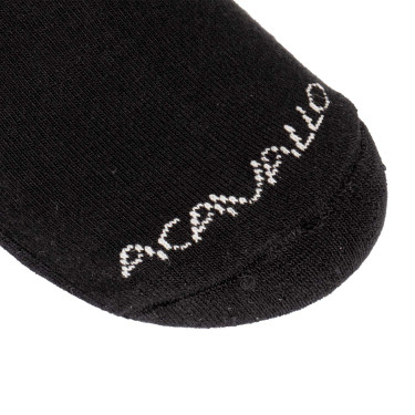 Wadenlange Socken aus Baumwolle Acavallo Schwarz