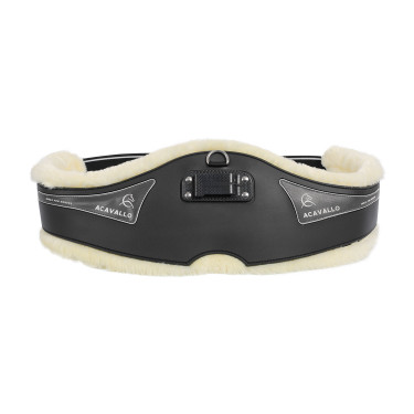 Anatomischer Gurt Acavallo Gel & PVC mit abnehmbarer Wollunterlage Anatomischer Gurt Acavallo Gel & PVC mit abnehmbarer Wollunterlage