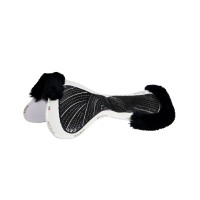 Acavallo Close Contact Classic Gel Stoßdämpfer mit Memory-Schaum und Lammfell Braun / Natur