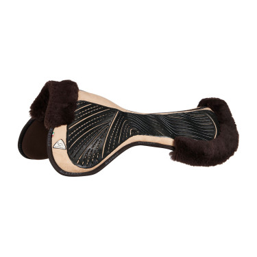 Acavallo Close Contact Classic Gel Stoßdämpfer mit Memory-Schaum und Lammfell Sand / Braun Beige Acavallo Close Contact Classic Gel Stoßdämpfer mit Memory-Schaum und Lammfell Sand / Braun Beige