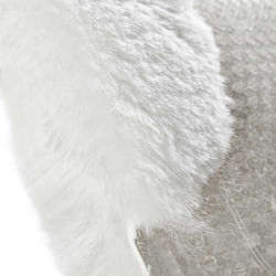 Mischsattelpad Close Contact Acavallo Classic mit vollständig integriertem Lammfell Transparent / Weiß