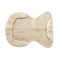 Mischsattelpad Close Contact Acavallo Classic mit vollständig integriertem Lammfell Transparent / naturfarben