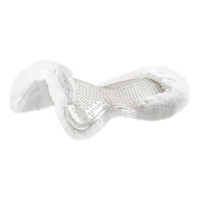 Acavallo Gel Schabracke mit komplettem Lammfell Transparent / Weiß