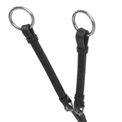 Martingal-Vorgeschirr Acavallo aus Leder, 5-Punkte Schwarz