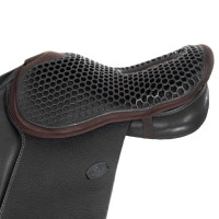 Sattelsitzbezug Stoßdämpfer Acavallo Jump Gel Out Ortho-Coccyx 20 mm Braun