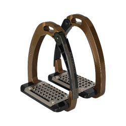 Steigbügel Acavallo Arena AluPro Bronze Braun