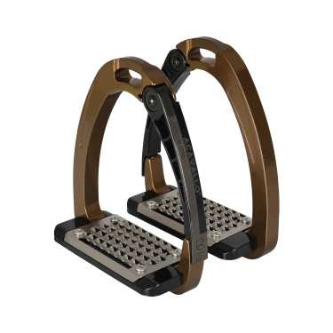 Steigbügel Acavallo Arena AluPro Bronze Braun