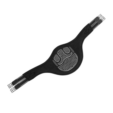 Kurze Bauchgurtschnalle Acavallo Gel & PVC Schwarz