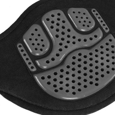 Kurze Bauchgurtschnalle Acavallo Gel & PVC Schwarz