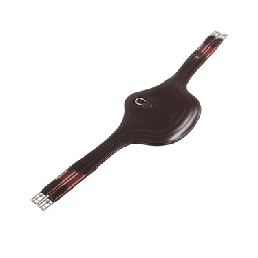 Gurt mit Bauchlatz für Hindernisreiten aus Leder Desiree Equestro Schwarz Gurt mit Bauchlatz für Hindernisreiten aus Leder Desiree Equestro Schwarz