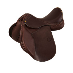 Vielseitigkeitssattel Bernini mit Wollkissen Acavallo Dunkelbraun