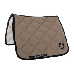 Dressurschabracke aus technischem Gewebe Black Line Edition Equestro Walnuss Braun