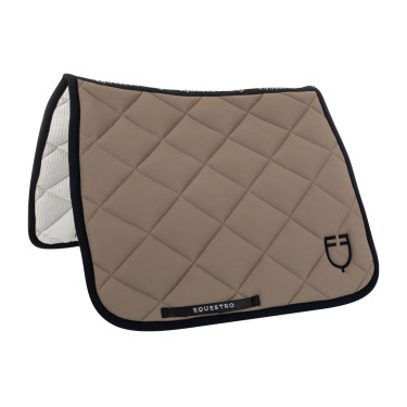 Dressurschabracke aus technischem Gewebe Black Line Edition Equestro Walnuss Braun