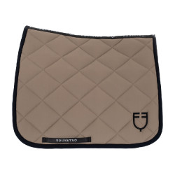 Dressurschabracke aus technischem Gewebe Black Line Edition Equestro Walnuss Braun