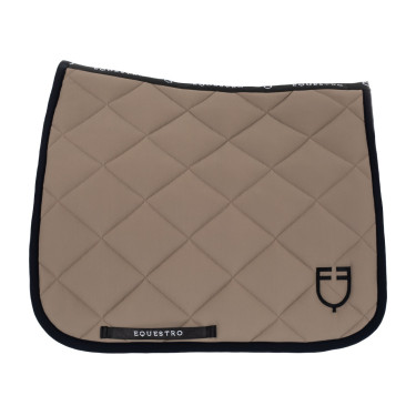 Dressurschabracke aus technischem Gewebe Black Line Edition Equestro Walnuss Braun