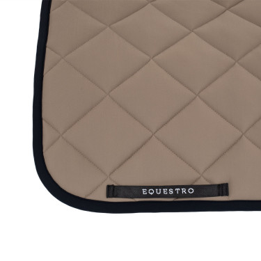 Dressurschabracke aus technischem Gewebe Black Line Edition Equestro Walnuss Braun