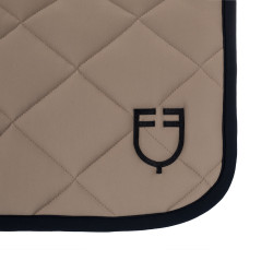 Dressurschabracke aus technischem Gewebe Black Line Edition Equestro Walnuss Braun