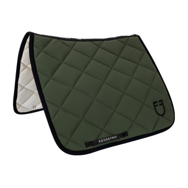 Dressurschabracke aus technischem Gewebe Black Line Edition Equestro Dunkelgrün / Schwarz Gr&amp;amp;amp;amp;amp;amp;amp;amp