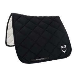Dressurschabracke aus technischem Gewebe Black Line Edition Equestro Schwarz