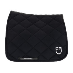 Dressurschabracke aus technischem Gewebe Black Line Edition Equestro Schwarz