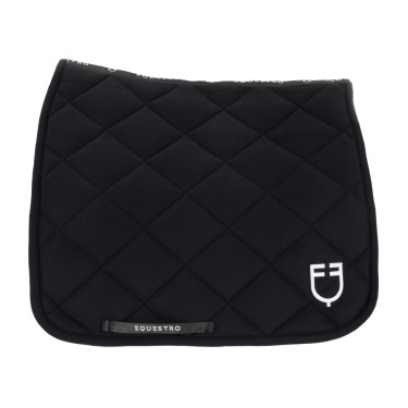 Dressurschabracke aus technischem Gewebe Black Line Edition Equestro Schwarz