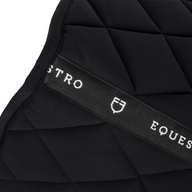 Dressurschabracke aus technischem Gewebe Black Line Edition Equestro Schwarz