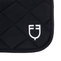 Dressurschabracke aus technischem Gewebe Black Line Edition Equestro Schwarz