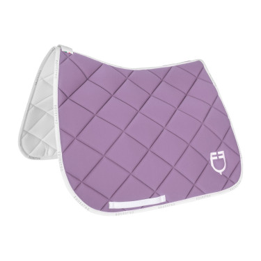 Dressur-Schabracke aus technischem Stoff mit GP Equestro-Logo Flieder / Weiß Lila Dressur-Schabracke aus technischem Stoff mit GP Equestro-Logo Flieder / Weiß Lila
