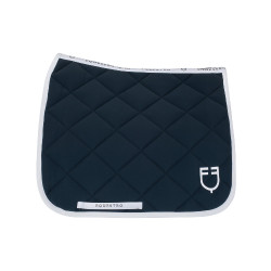 Dressur-Schabracke aus technischem Stoff mit gesticktem Logo White Line Equestro Marine Marineblau Dressur-Schabracke aus technischem Stoff mit gesticktem Logo White Line Equestro Marine Marineblau