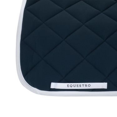 Dressur-Schabracke aus technischem Stoff mit gesticktem Logo White Line Equestro Marine Marineblau Dressur-Schabracke aus technischem Stoff mit gesticktem Logo White Line Equestro Marine Marineblau