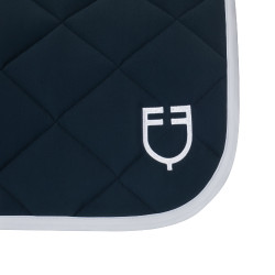 Dressur-Schabracke aus technischem Stoff mit gesticktem Logo White Line Equestro Marine Marineblau Dressur-Schabracke aus technischem Stoff mit gesticktem Logo White Line Equestro Marine Marineblau