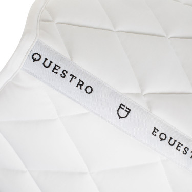 Dressur-Schabracke aus technischem Stoff mit gesticktem Logo White Line Equestro Weiß Weiß Dressur-Schabracke aus technischem Stoff mit gesticktem Logo White Line Equestro Weiß Weiß