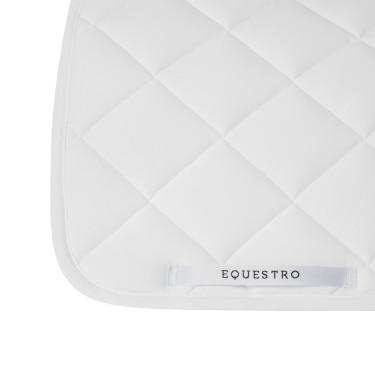 Dressur-Schabracke aus technischem Stoff mit gesticktem Logo White Line Equestro Weiß Weiß Dressur-Schabracke aus technischem Stoff mit gesticktem Logo White Line Equestro Weiß Weiß