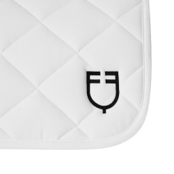 Dressur-Schabracke aus technischem Stoff mit gesticktem Logo White Line Equestro Weiß Weiß Dressur-Schabracke aus technischem Stoff mit gesticktem Logo White Line Equestro Weiß Weiß