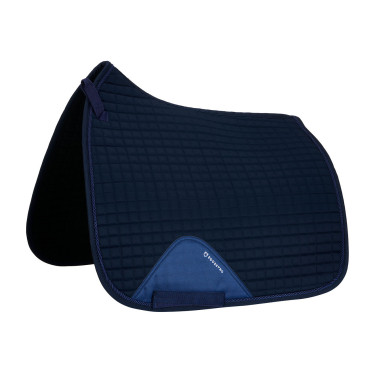 Baumwoll-Dressurschabracke mit Muster Equestro Marine Marineblau