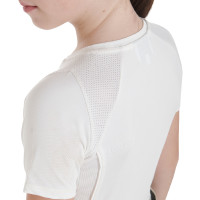 Technisches Trainings-T-Shirt für Kinder Equestro Weiß Weiß