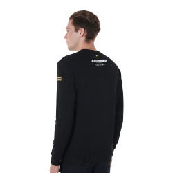Herren-Rundhalsweatshirt Kollektion Scuderia Equestro Schwarz