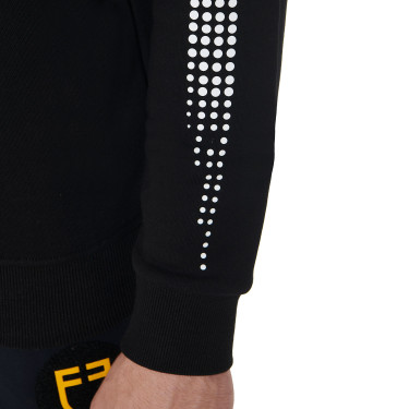 Herren-Rundhalsweatshirt Kollektion Scuderia Equestro Schwarz