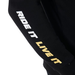 Herren-Rundhalsweatshirt Kollektion Scuderia Equestro Schwarz