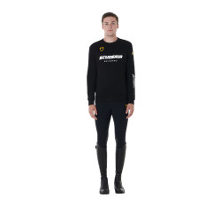 Herren-Rundhalsweatshirt Kollektion Scuderia Equestro Schwarz