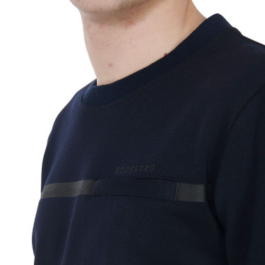 Herren-Sweatshirt aus Interlock mit Rundhalsausschnitt Equestro Herren-Sweatshirt aus Interlock mit Rundhalsausschnitt Equestro