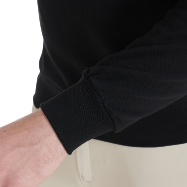 Herren-Sweatshirt aus Baumwolle mit Equestro-Logo auf der Brust Herren-Sweatshirt aus Baumwolle mit Equestro-Logo auf der Brust