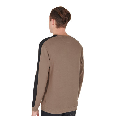 Winter-Sweatshirt Herren mit Rundhalsausschnitt aus Baumwolle Equestro Winter-Sweatshirt Herren mit Rundhalsausschnitt aus Baumwolle Equestro