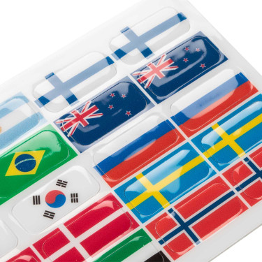 Aufkleber-Set für Opera Acavallo Bremssättel Flagge 2 Motive