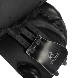 Hindernissattel Veneziano mit Wollpolstern Acavallo Schwarz