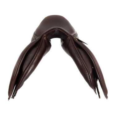 Hindernissattel Veneziano mit Wollpolstern Acavallo Dunkelbraun