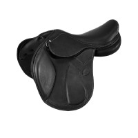Selle obstacle Modigliani avec panneaux en latex Acavallo Noir
