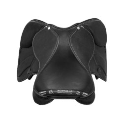 Modigliani Hindernissattel mit Acavallo Wollpaneelen Schwarz Modigliani Hindernissattel mit Acavallo Wollpaneelen Schwarz