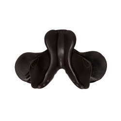 Doppelte Hindernissattel aus Leder Meredith Equestro Dunkelbraun Doppelte Hindernissattel aus Leder Meredith Equestro Dunkelbraun