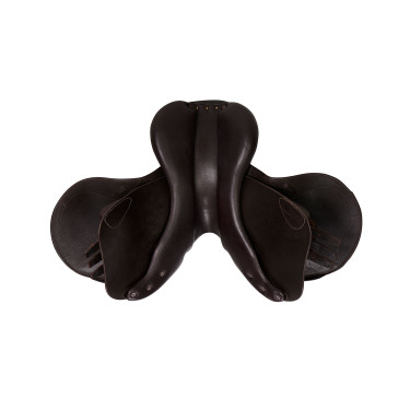 Doppelte Hindernissattel aus Leder Meredith Equestro Dunkelbraun Doppelte Hindernissattel aus Leder Meredith Equestro Dunkelbraun